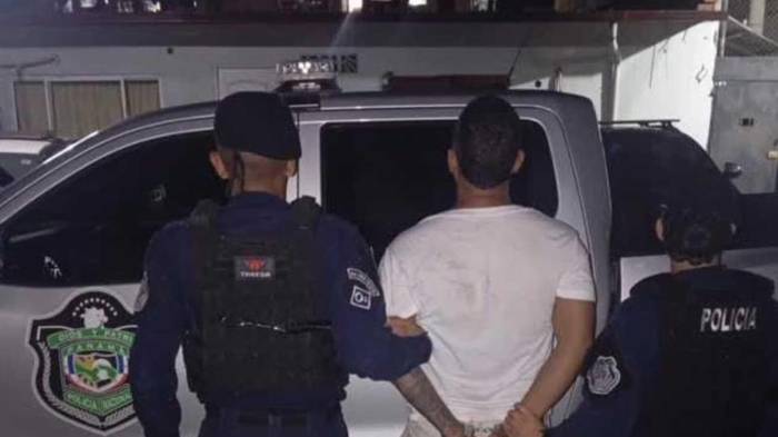 El imputado fue capturado por unidades policiales.