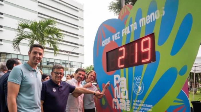 El reloj instalado en el Parque Urracá marca la cuenta regresiva para los Juegos Suramericanos de la Juventud Panamá 2026.