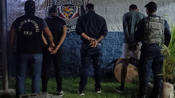 Los aprehendidos fueron puestos a órdenes de las autoridades competentes