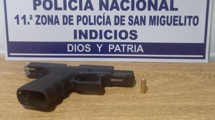 Se recuperó el arma presuntamente utilizada en la balacera.