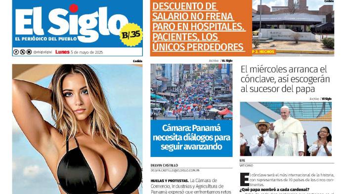 Portada del impreso del 5 de mayo de 2025