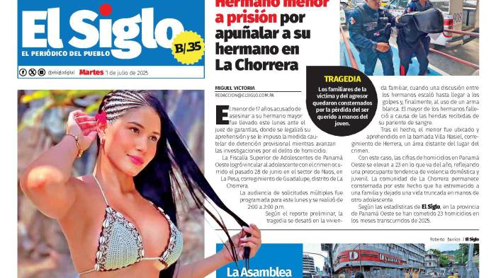 Portada del impreso del 1 de julio de 2025
