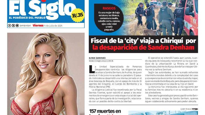 Portada del impreso del 4 de julio de 2025
