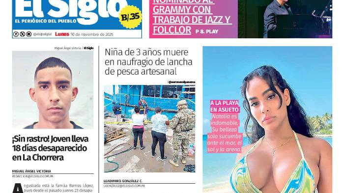 Portada del impreso del 10 de noviembre de 2025