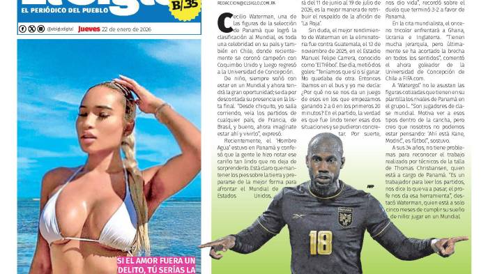 Portada del impreso del 22 de enero de 2026