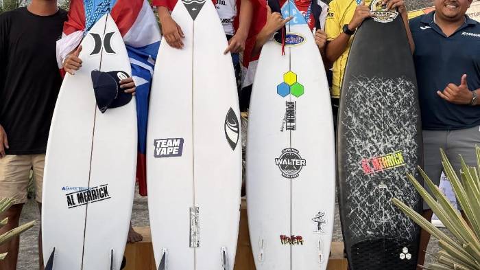 Promesas del surf de Veraguas brillan fuera del país