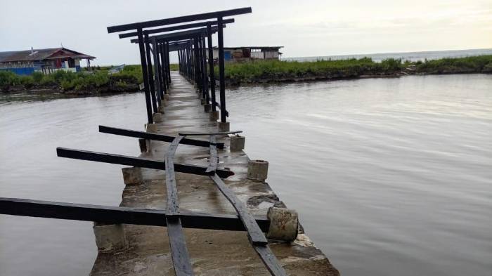 En islas de Guna Yala sintieron la furia del viento. Levantó techos