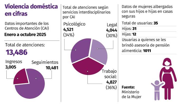 La violencia contra la mujer sigue aumentando pese a los esfuerzos institucionales.