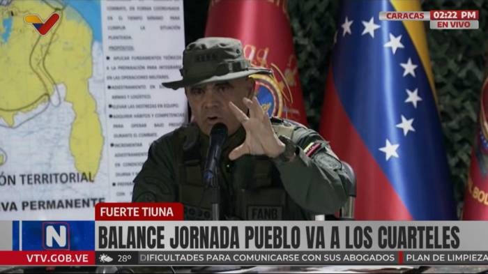 Padrino López llamó a la “resistencia activa” y “ofensiva permanente” ante “la agresión y la amenaza militar de la potencia más grande y más genocida.