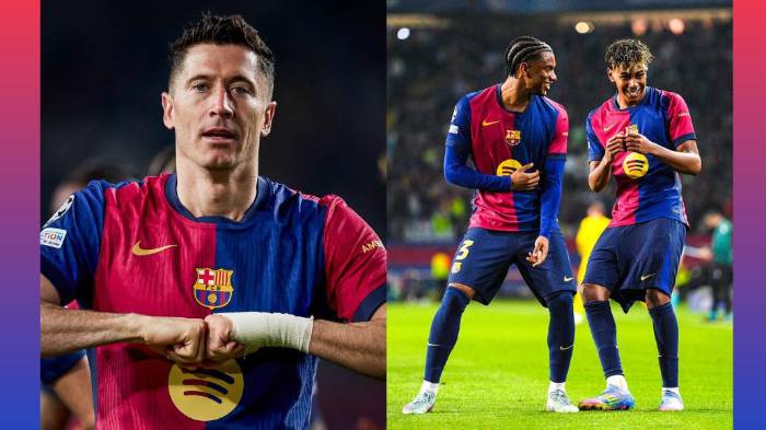 Lewandowski anotó doblete, y los jóvenes talentosos del Barcelona se encargaron del resto.