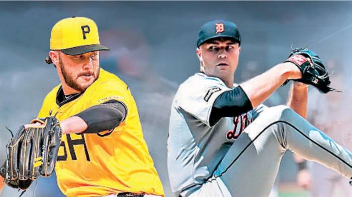 Paul Skenes (i) abrirá por la Liga Nacional y Tarik Skubal (d) por la Americana esta noche.