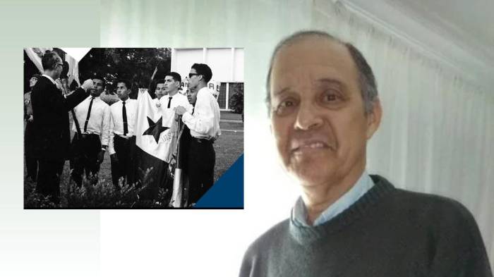 Fue uno de los seis estudiantes que llevaron la bandera en la Gesta del 9 de enero de 1964.