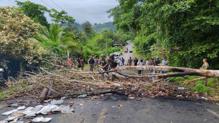 Autoridades reabren la vía que conecta Hornito con Rambala, en Chiriquí Grande.
