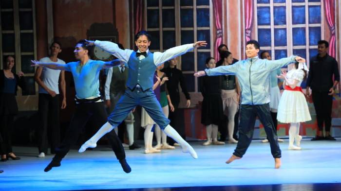 Ensayo de los bailarines del Ballet Nacional de Panamá.