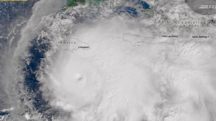 El huracán Melissa, formado como tormenta tropical el martes pasado en el mar Caribe, ha alcanzado la categoría 5, según el Centro Nacional de Huracanes (NHC, en inglés).