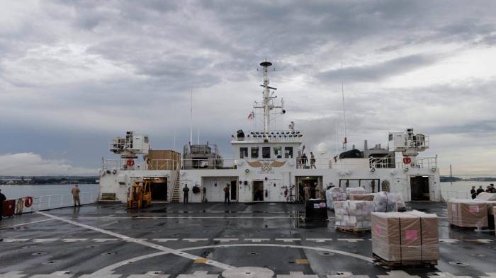 El USNS Comfort permanecerá en el país durante cinco días completos.