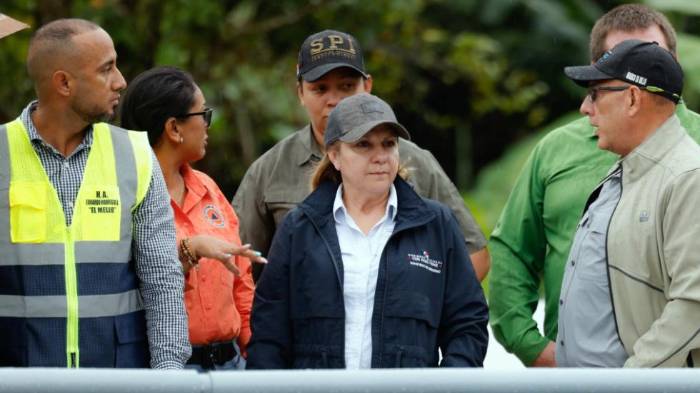 Ministra de Gobierno Dinoska Montalvo.