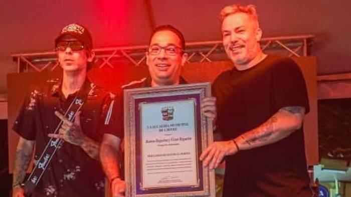 Integrantes de la banda Os Almirantes recibieron el reconocimiento el pasado 14 de noviembre.