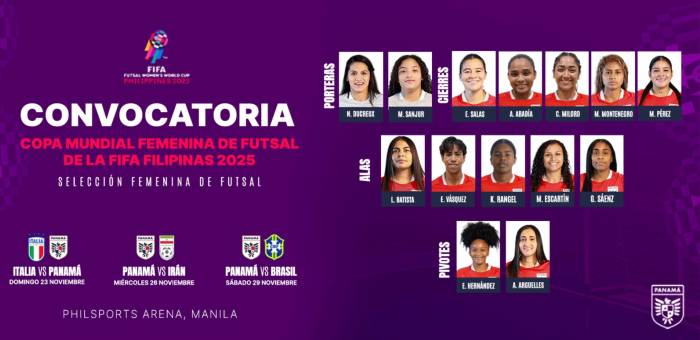 La entrenadora Amarelis De Mera dio a conocer el listado de convocadas este sábado.