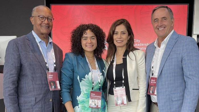 Alcaldesa de San Miguelito, Irma Hernández, en Estados Unidos.