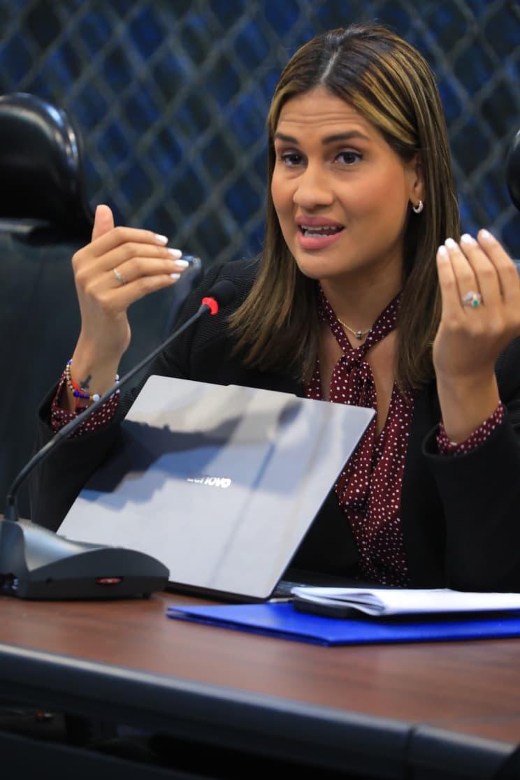 La diputada Alexandra Brenes.