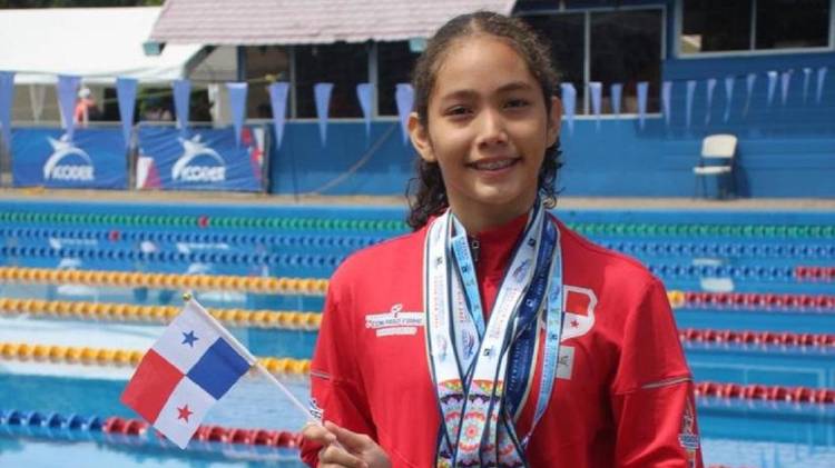 Emily Rangel durante la competencia.