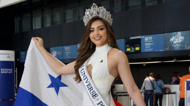 Mirna Alejandra Caballini emprende su viaje a Tailandia para representar a Panamá.
