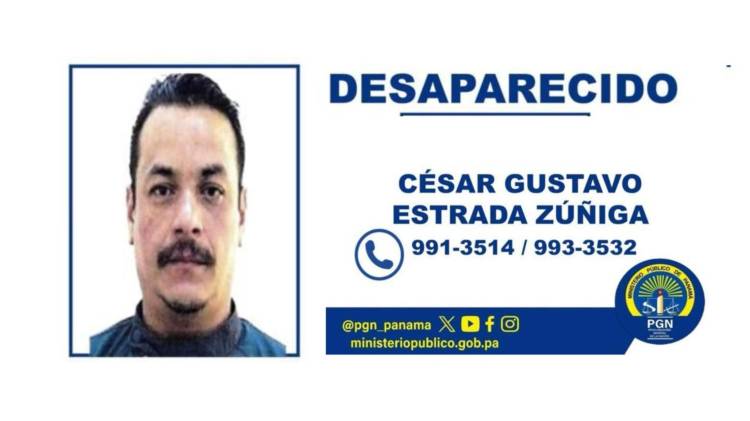 César Estrada, tiene 41 años. Se activó el operativo para dar con su paradero y se pide la ayuda ciudadana.