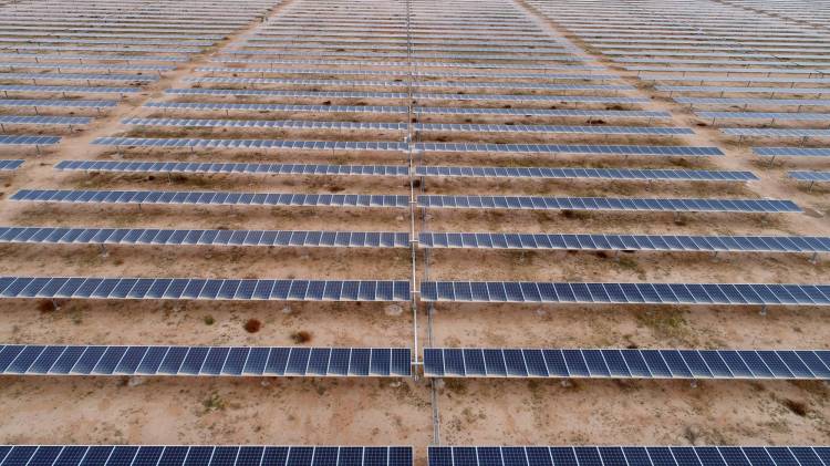 Paneles solares instalados en el municipio de Villa de Arriaga, en San Luis Potosí (México).