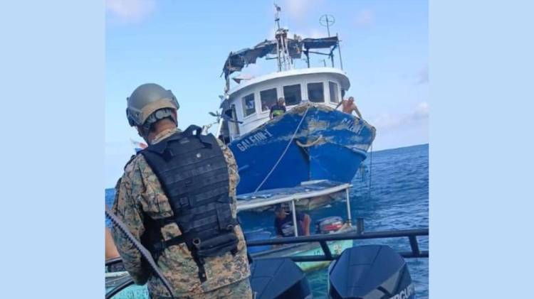 Casi el mar se convierte en tumba de pescadores en Limones