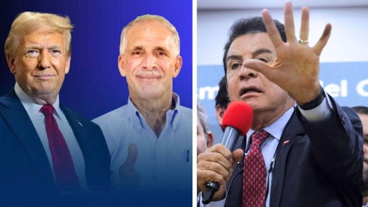 El favorito de Trump, Nasry Asfura (i), ha retomado la ventaja. Mientras Nasralla (d) habla de irregularidades.