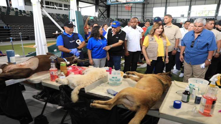 El presidente José Raúl Mulino estuvo acompañado por primera dama Maricel de Mulino.