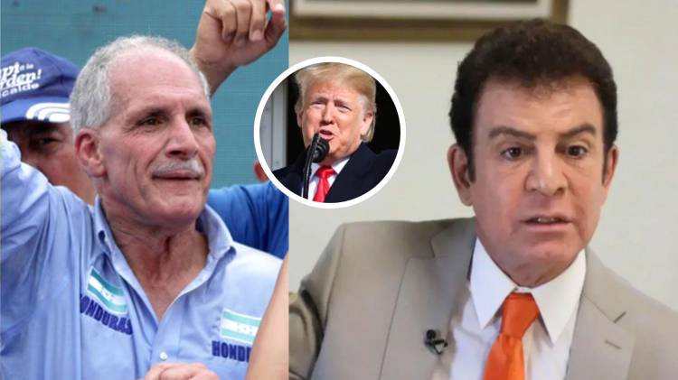 ‘Tito’ Asfura (i) logra una ventaja temporal de poco más de 8,00 votos sobre Salvador Nasralla (d).