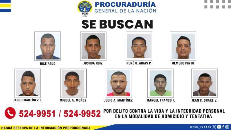 Los rostros más buscados por homicidio y tentativa