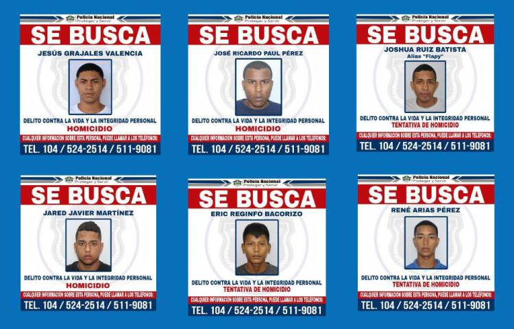 Aquí la lista de los nuevo 13 más buscados de la Policía