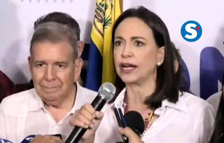 María Corina Machado asegura que la oposición venció a Maduro con 70% de los votos