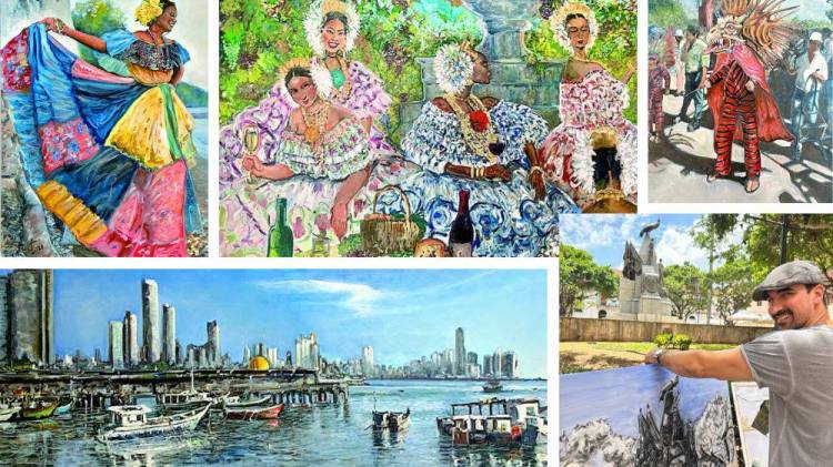 Las costumbres y tradiciones de Panamá cautivan al pintor Ernesto Córdova