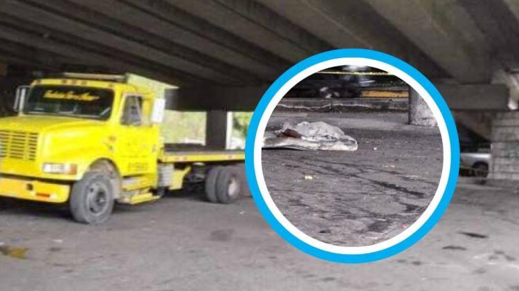 ¡Atropello fatal! Camionero no vio a indigente y lo aplastó