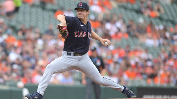 Logan Allen de los Guardianes de Cleveland.