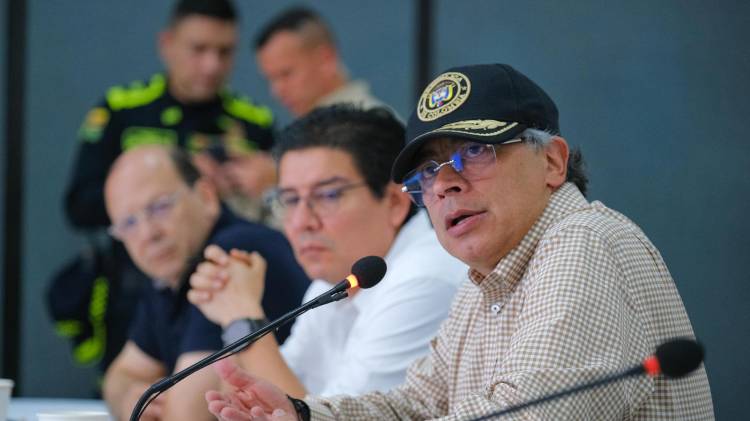 Fotografía cedida por la Presidencia de Colombia del presidente de Colombia. EFE/ Presidencia de Colombia.