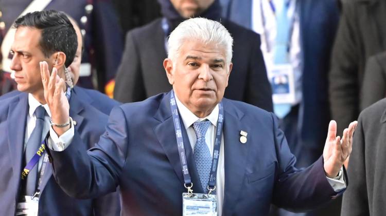 El presidente de Panamá, Raúl José Mulino.