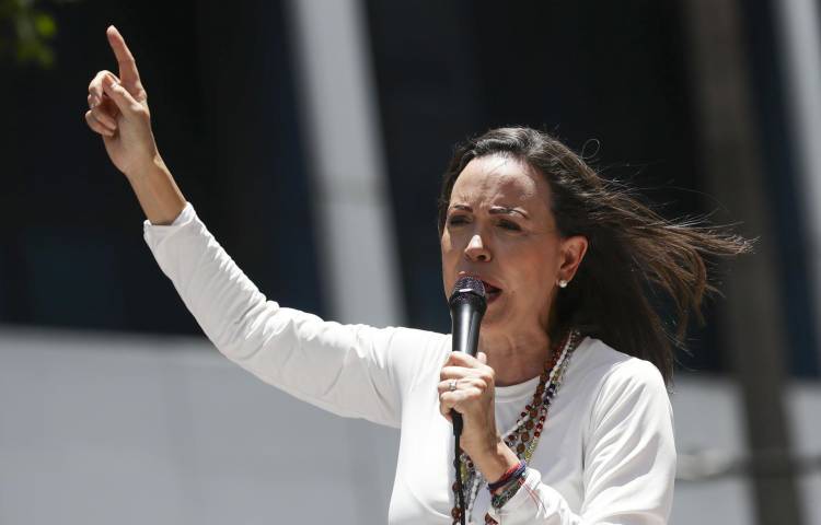 La líder opositora venezolana María Corina Machado en una foto de archivo. EFE/ Ronald Peña