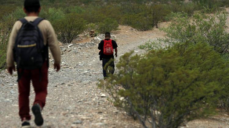 Migran hacia Estados Unidos.