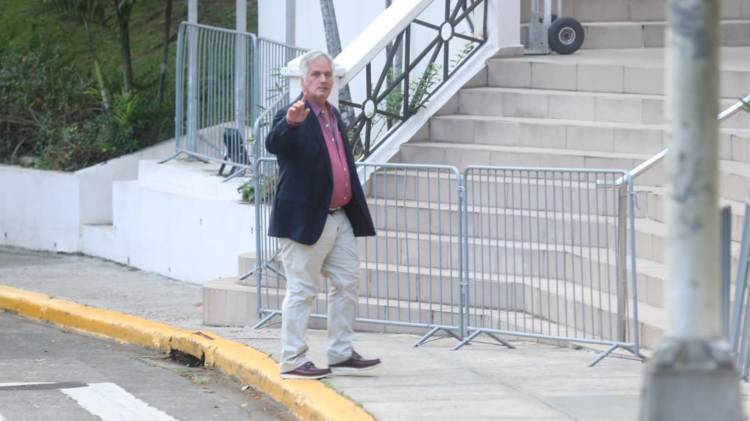 El exministro de la Presidencia Jimmy Papadimitriu se declaró no responsable durante la audiencia.