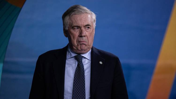Carlo Ancelotti, durante su etapa en el banquillo del Real Madrid. El técnico italiano fue condenado en España por un delito fiscal cometido en 2014.