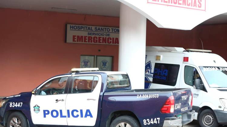 La víctima, tras ser baleada, llegó al cuarto de urgencia del hospital Santo Tomás, pero falleció.