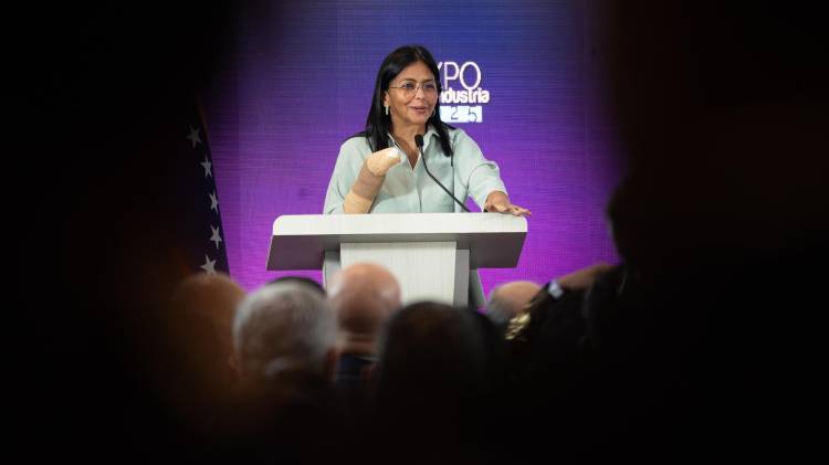 Fotografía de archivo de la vicepresidenta ejecutiva de Venezuela, Delcy Rodríguez.