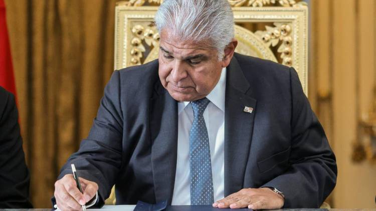 El presidente José Raúl Mulino sancionó esta tarde la ley que ratifica la incorporación de Panamá como Estado Asociado al Mercosur.