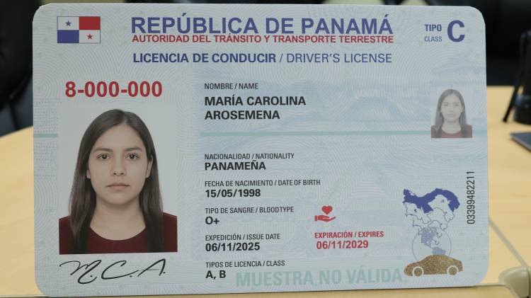 Así será la nueva licencia de conducir en Panamá. Dejarán atrás el viejo formato