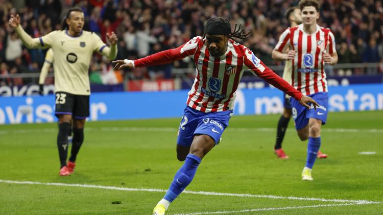 Ademola Lookman en el partido de ida de la semifinales de la Copa del Rey.